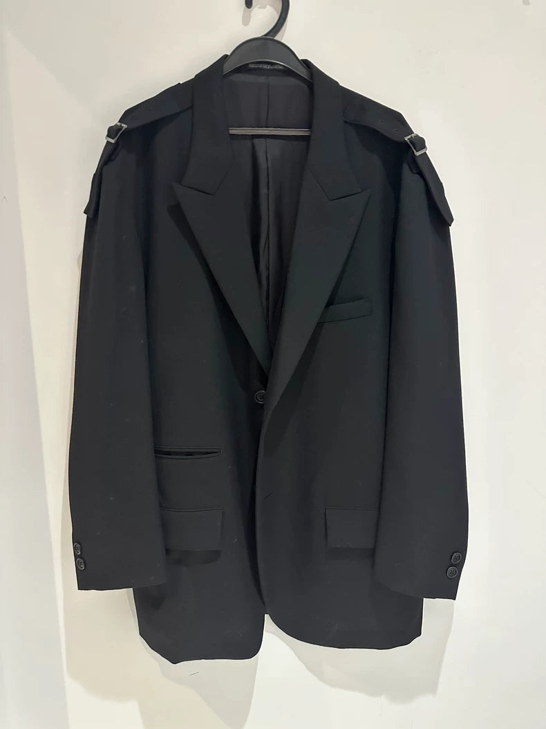 Yohji Yamamoto Black Wool Blazer