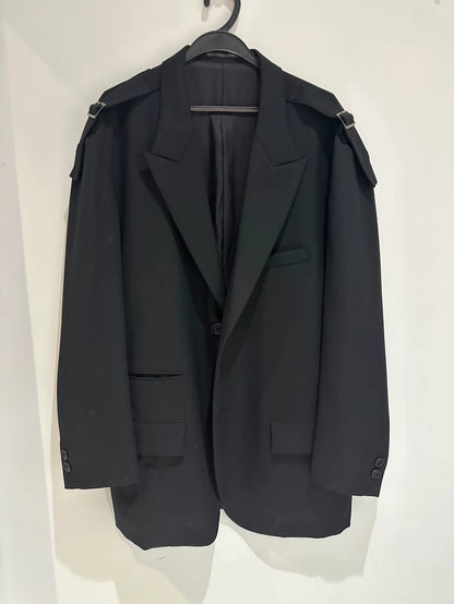 Yohji Yamamoto Black Wool Blazer