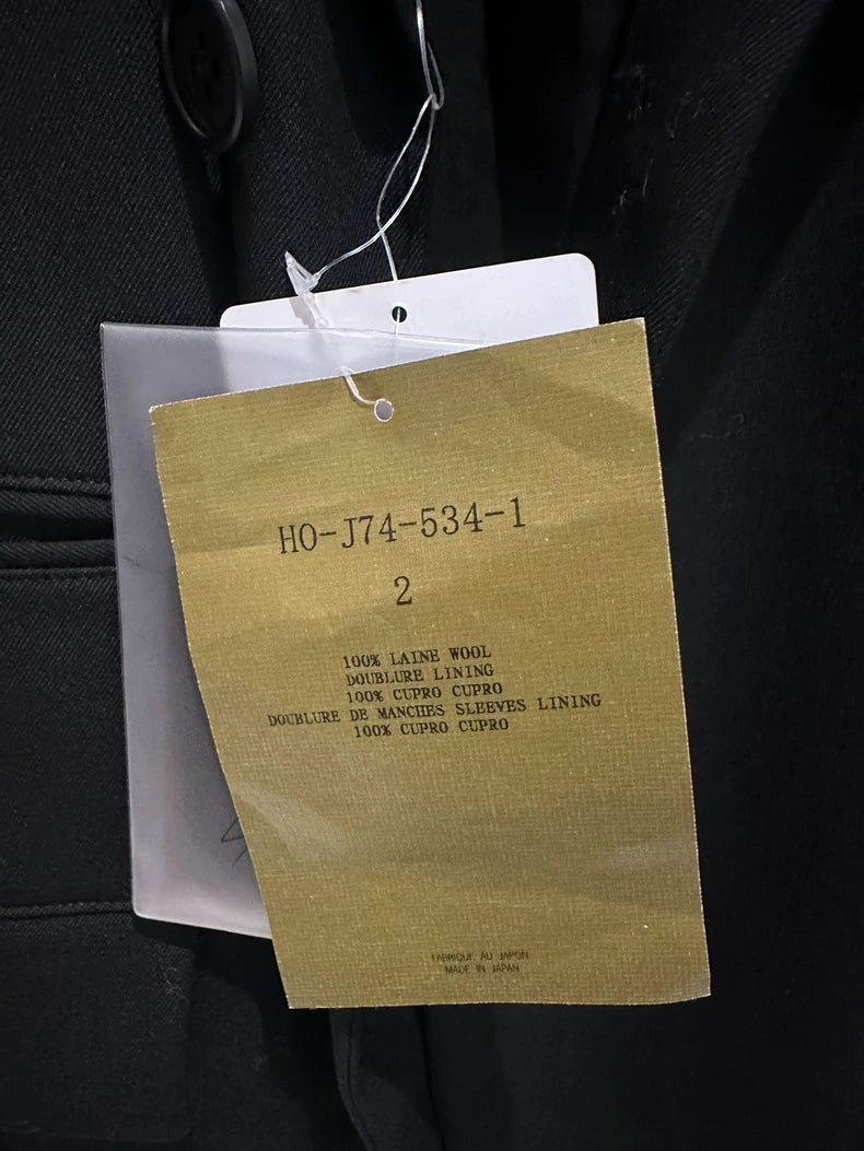 Yohji Yamamoto Black Wool Blazer