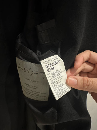 Yohji Yamamoto Black Wool Blazer