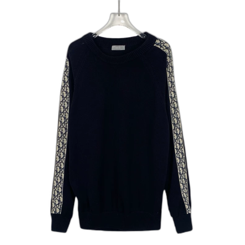 Dior Black Logo Knit Pullover Sweater