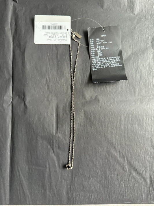 Saint Laurent Black Agate Necklace