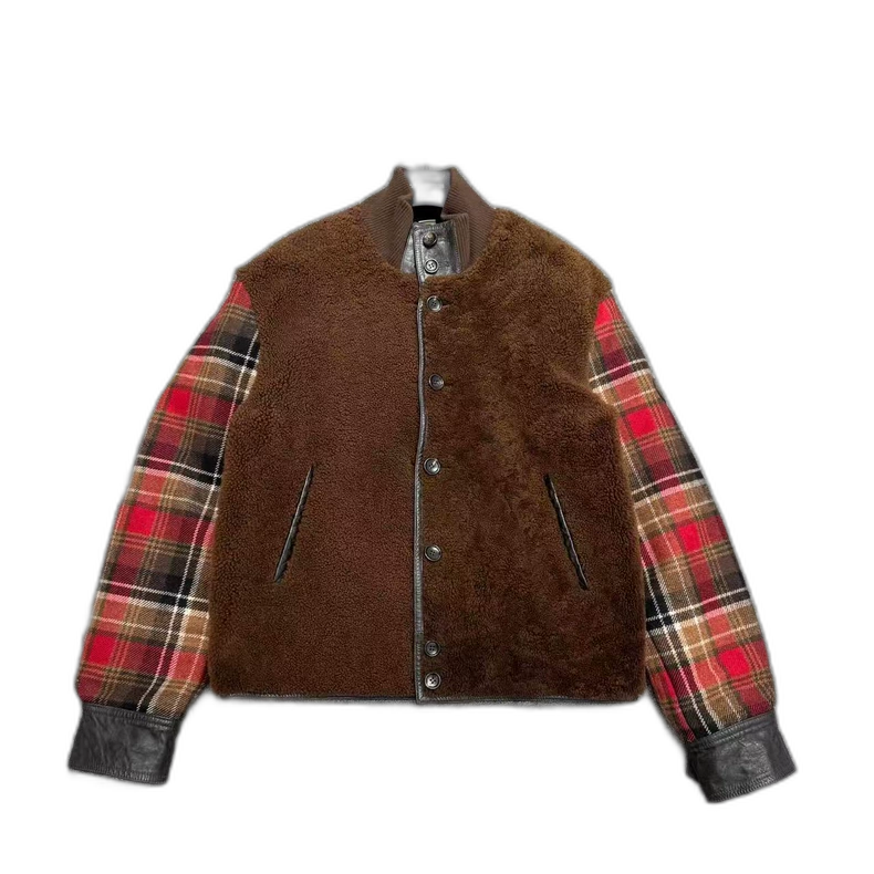 Gucci Double-Sided Wool Leather Jacket-zp