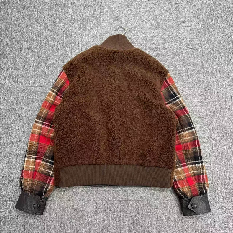 Gucci Double-Sided Wool Leather Jacket-zp