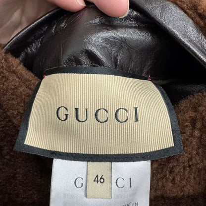 Gucci Double-Sided Wool Leather Jacket-zp