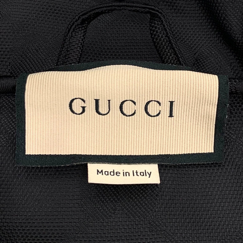 Gucci Logo Hooded Jacket in Navy