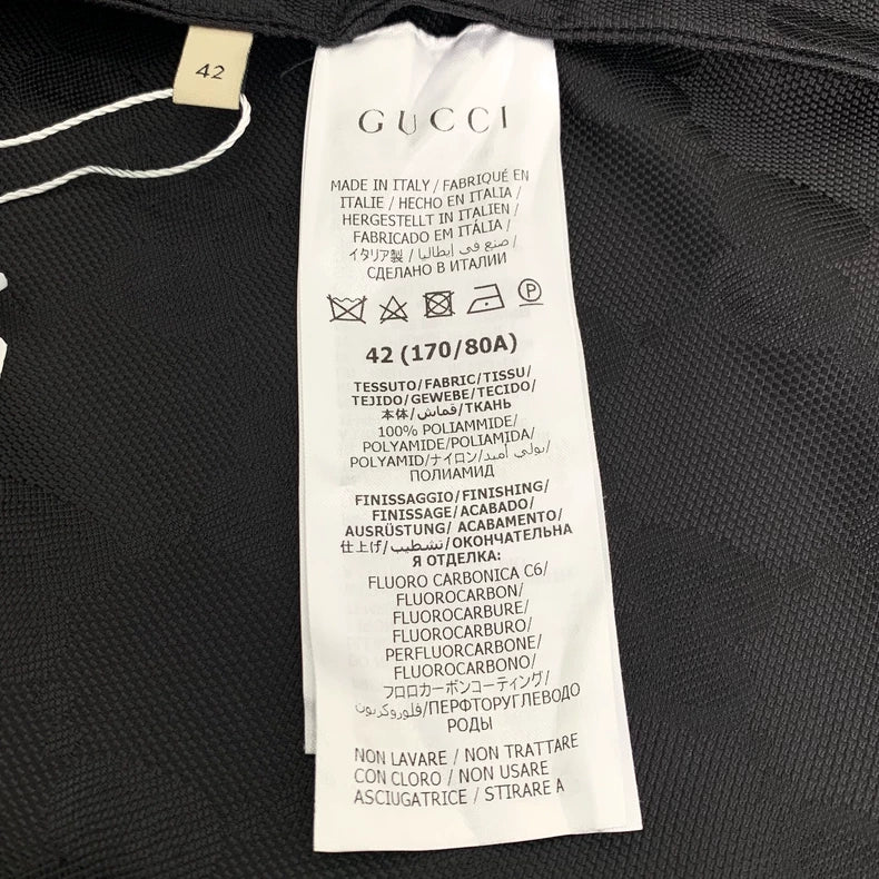 Gucci Logo Hooded Jacket in Navy