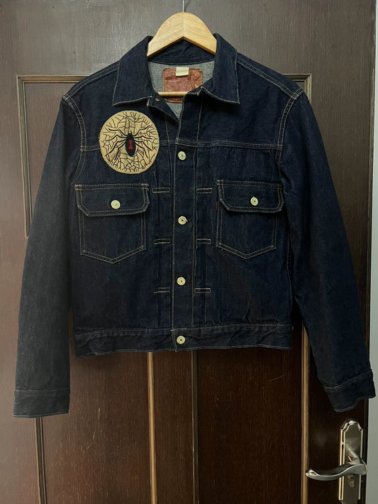 Freewheelers Skeleton Spider Denim Jacket
