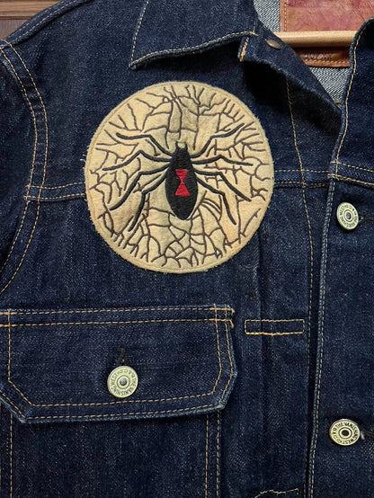 Freewheelers Skeleton Spider Denim Jacket