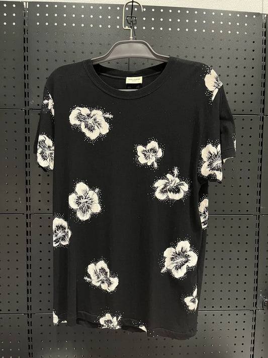 Saint Laurent Floral Short Sleeve T-shirt