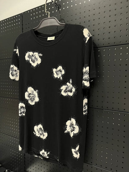 Saint Laurent Floral Short Sleeve T-shirt