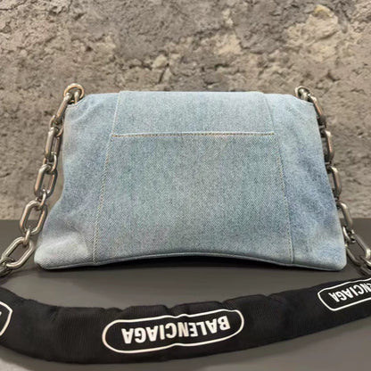 Balenciaga Denim Downtown Bag