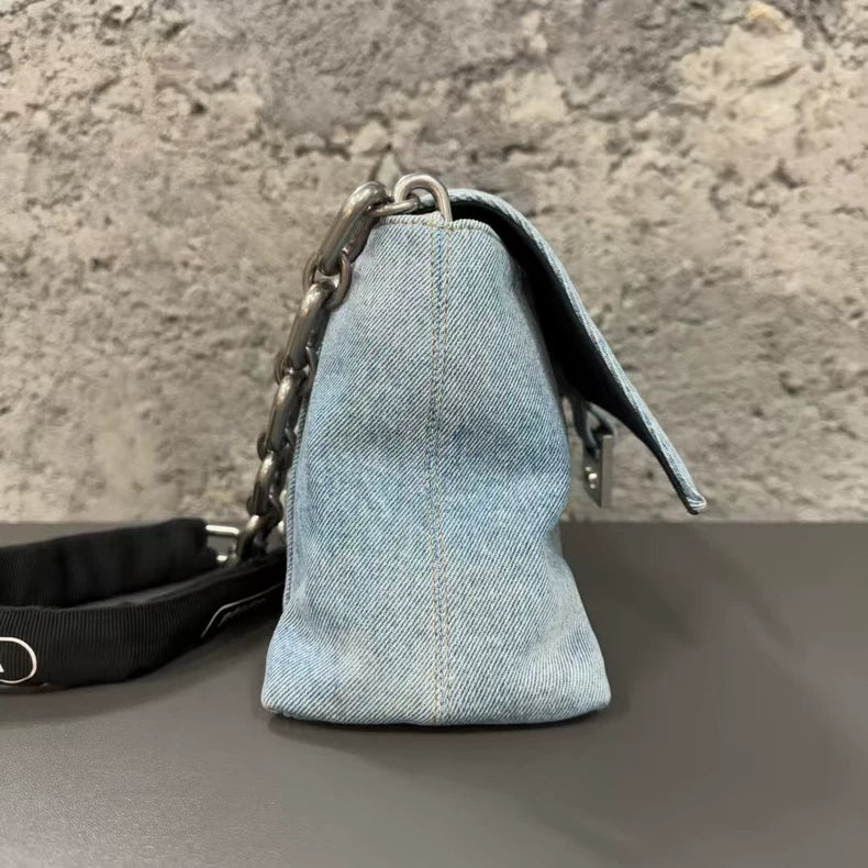 Balenciaga Denim Downtown Bag