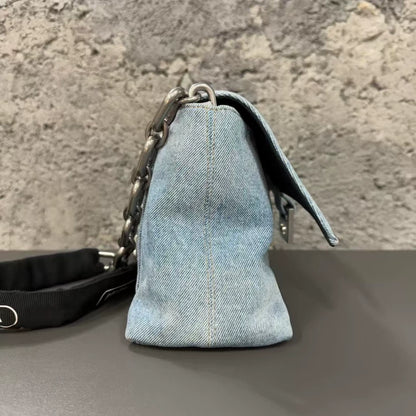 Balenciaga Denim Downtown Bag