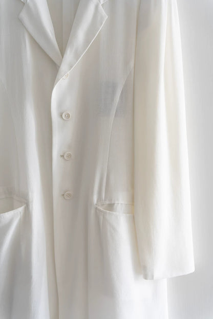 Yohji Yamamoto 97ss Silk Coat