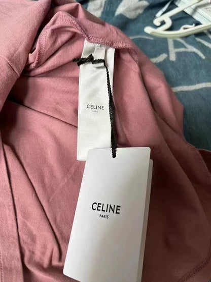 Celine Short Sleeve T-shirt in Dusty Pink