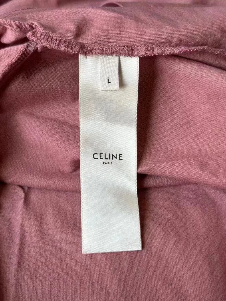 Celine Short Sleeve T-shirt in Dusty Pink