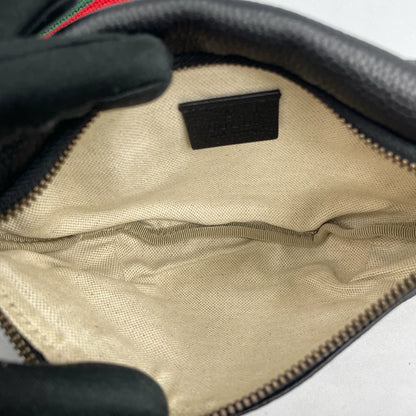Gucci Logo Print Leather Fanny Pack