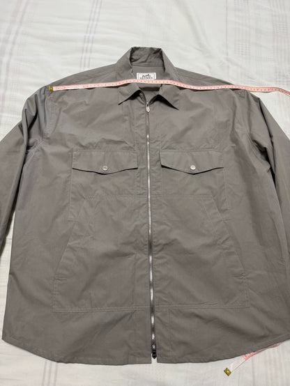 Hermes Gray Casual Shirt Jacket-yf