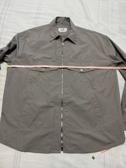 Hermes Gray Casual Shirt Jacket-yf