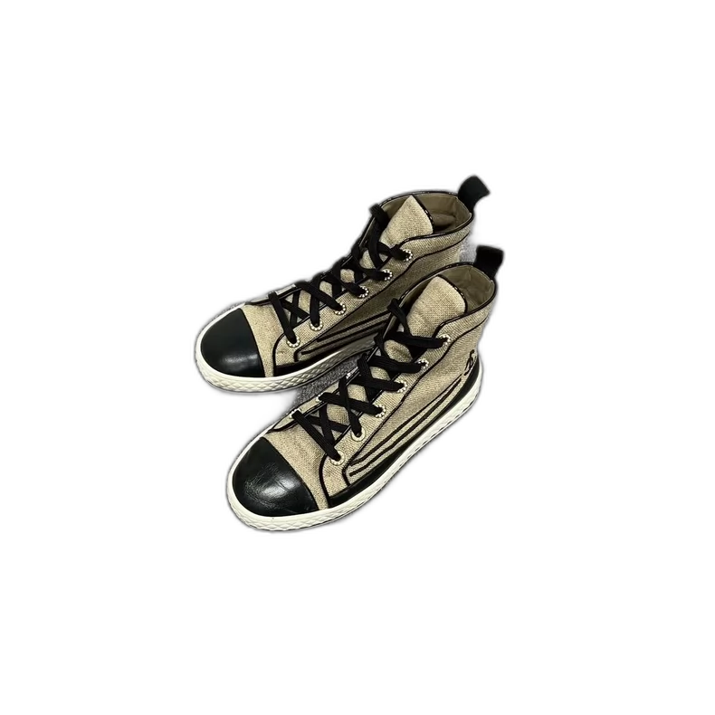Chanel Canvas Sneakers in Size 37.5