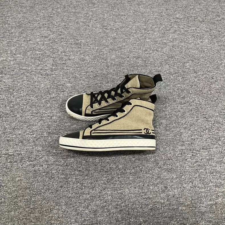 Chanel Canvas Sneakers in Size 37.5