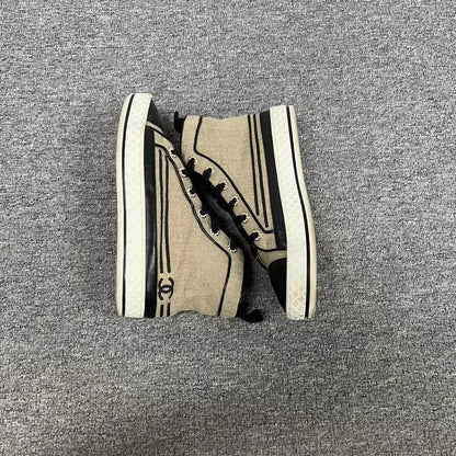 Chanel Canvas Sneakers in Size 37.5