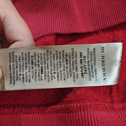 Burberry Red Hooded Zip Jacket-yf