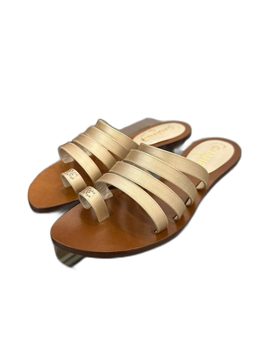 Chanel Pink Crystal Slip-On Sandals