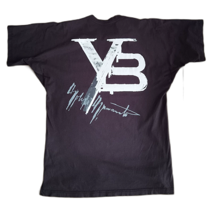 Y3 Black Oversize Printed T-Shirt