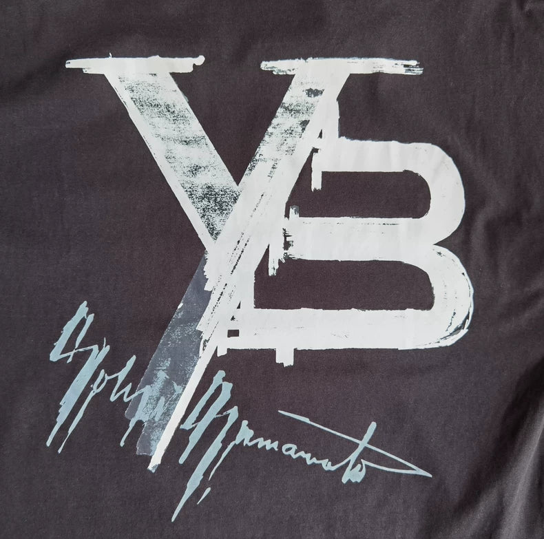 Y3 Black Oversize Printed T-Shirt