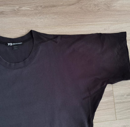 Y3 Black Oversize Printed T-Shirt