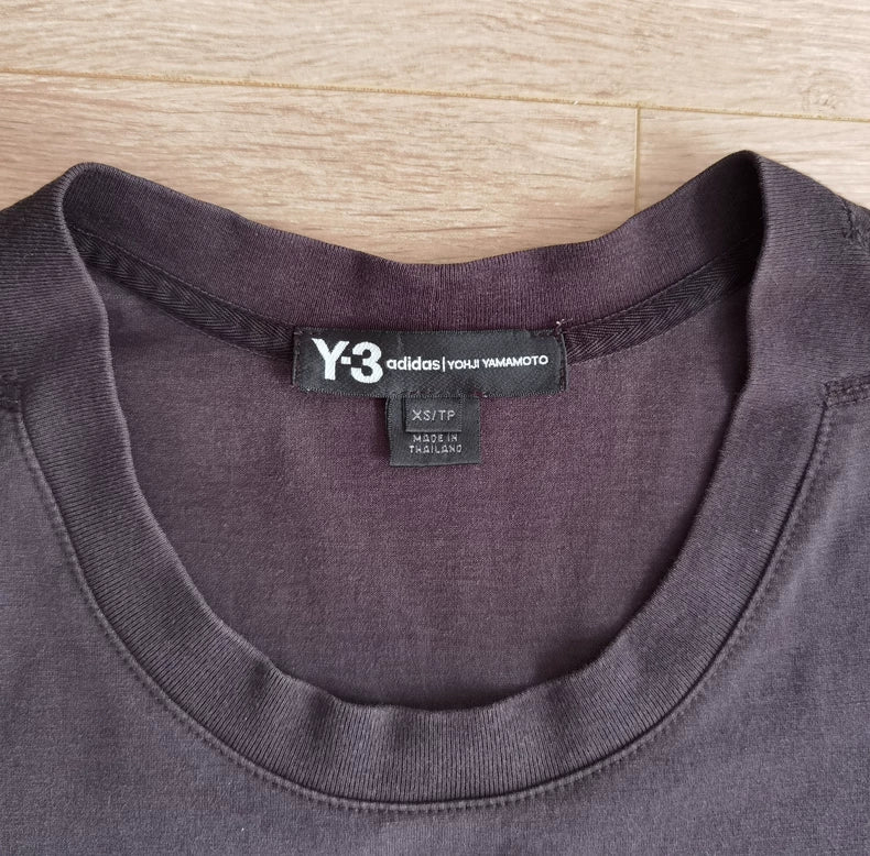 Y3 Black Oversize Printed T-Shirt