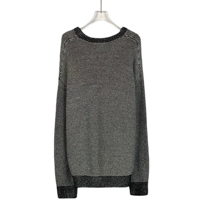 Loewe Grey Logo Knit Sweater M Size