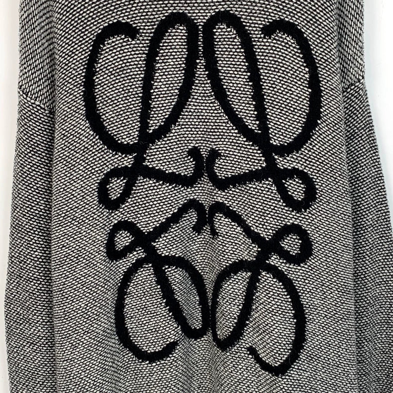 Loewe Grey Logo Knit Sweater M Size