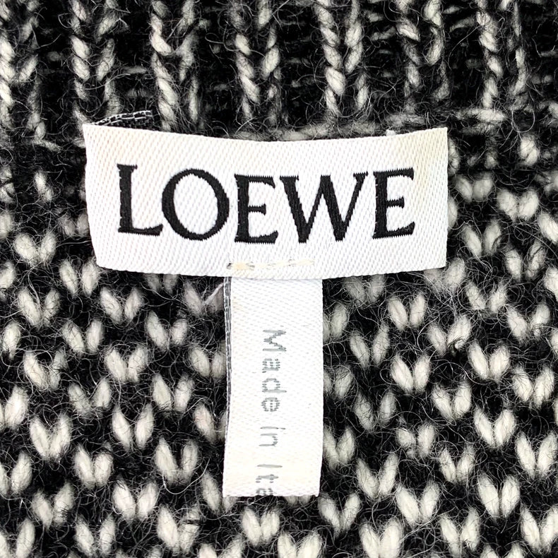 Loewe Grey Logo Knit Sweater M Size
