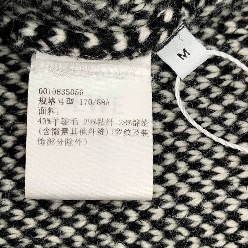 Loewe Grey Logo Knit Sweater M Size