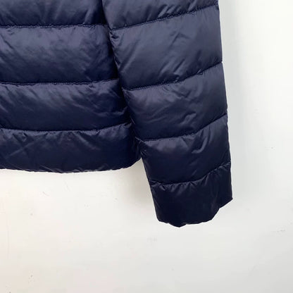 Prada Navy Down Jacket with Triangle Logo
