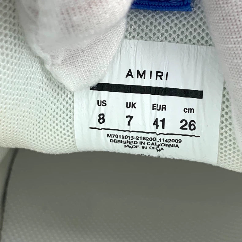 Amiri Colorful Round Toe Sneakers