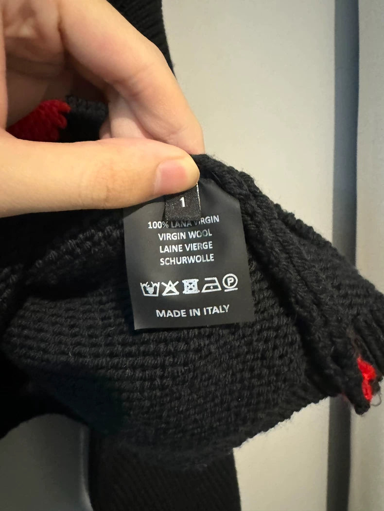 RAF Simons Black and White Sweater