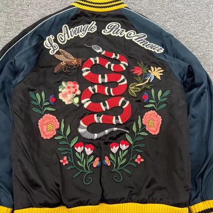 Gucci Embroidered Baseball Jacket