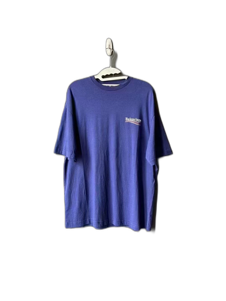 Blue Balenciaga Short Sleeve Shirt