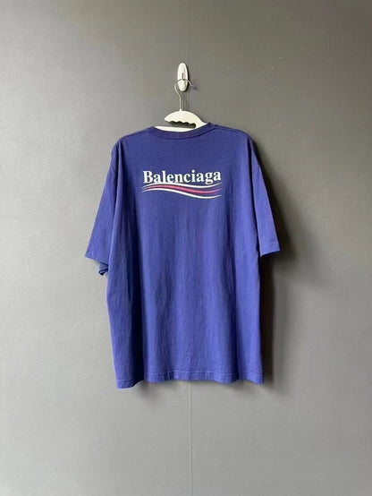 Blue Balenciaga Short Sleeve Shirt