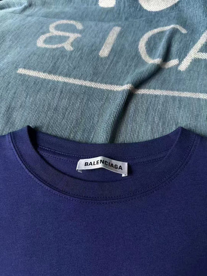 Blue Balenciaga Short Sleeve Shirt