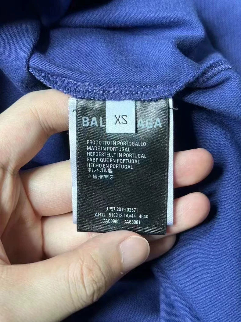 Blue Balenciaga Short Sleeve Shirt