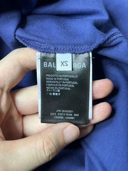 Blue Balenciaga Short Sleeve Shirt