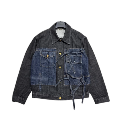 Louis Vuitton Denim Jacket with Bow Tie-zp
