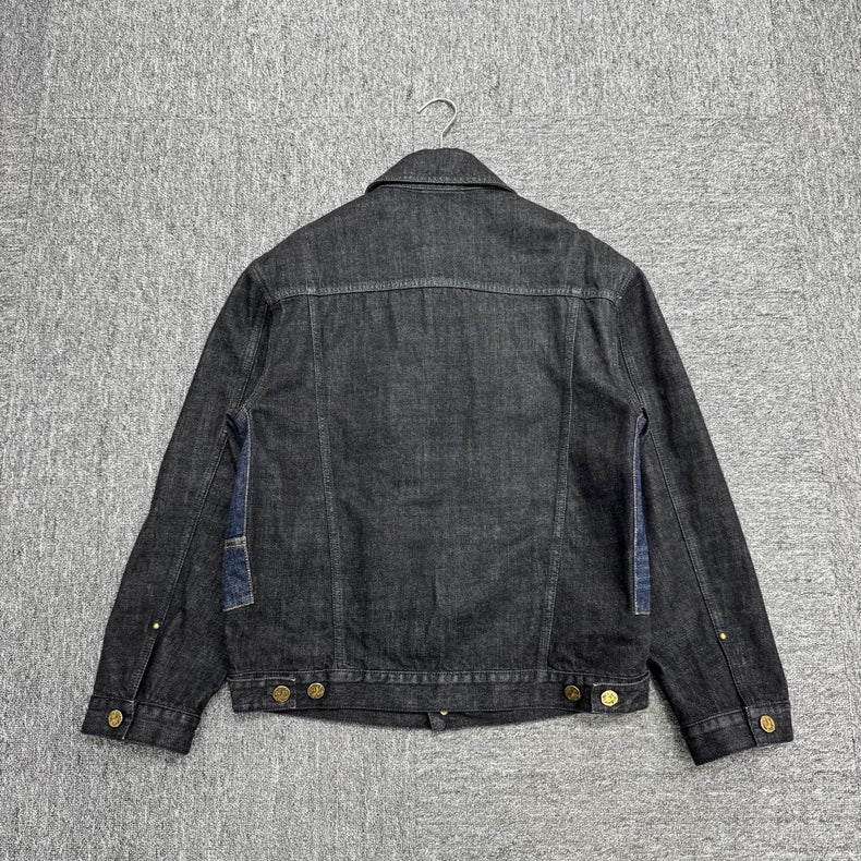 Louis Vuitton Denim Jacket with Bow Tie-zp