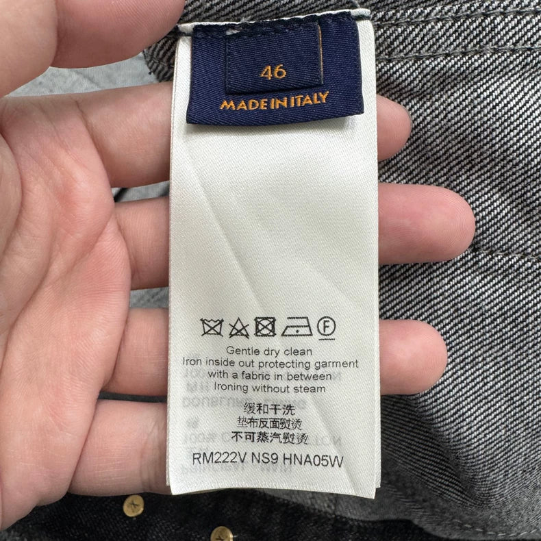 Louis Vuitton Denim Jacket with Bow Tie-zp