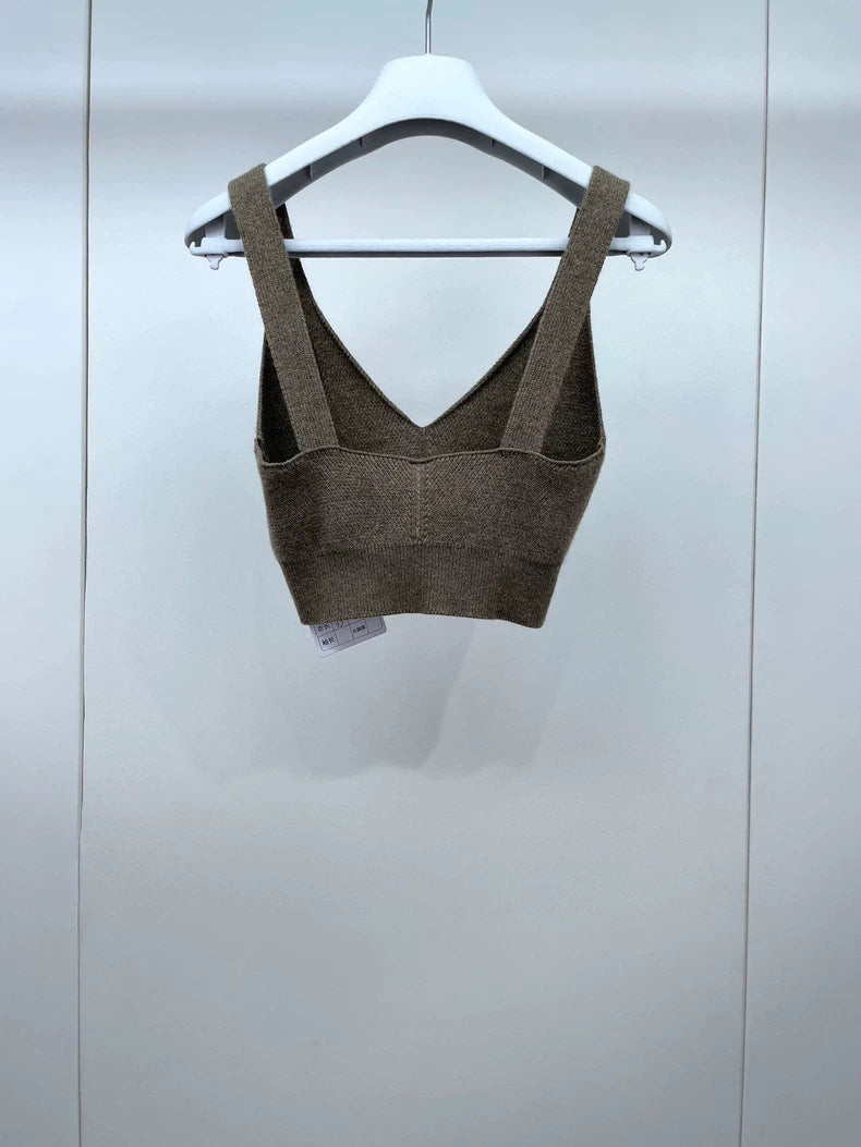 Hermes Knit Vest in Light Green